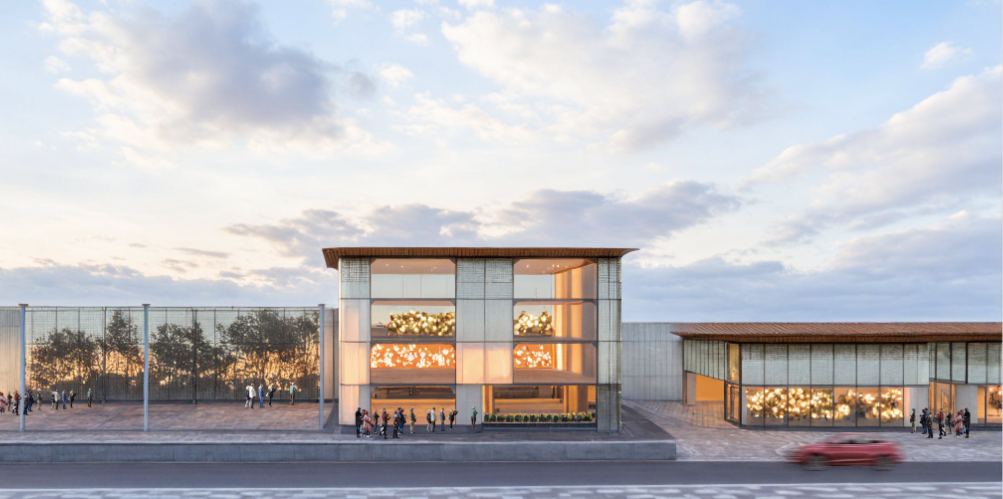 Perspective view of the proposed Walayar wayside amenities buildings